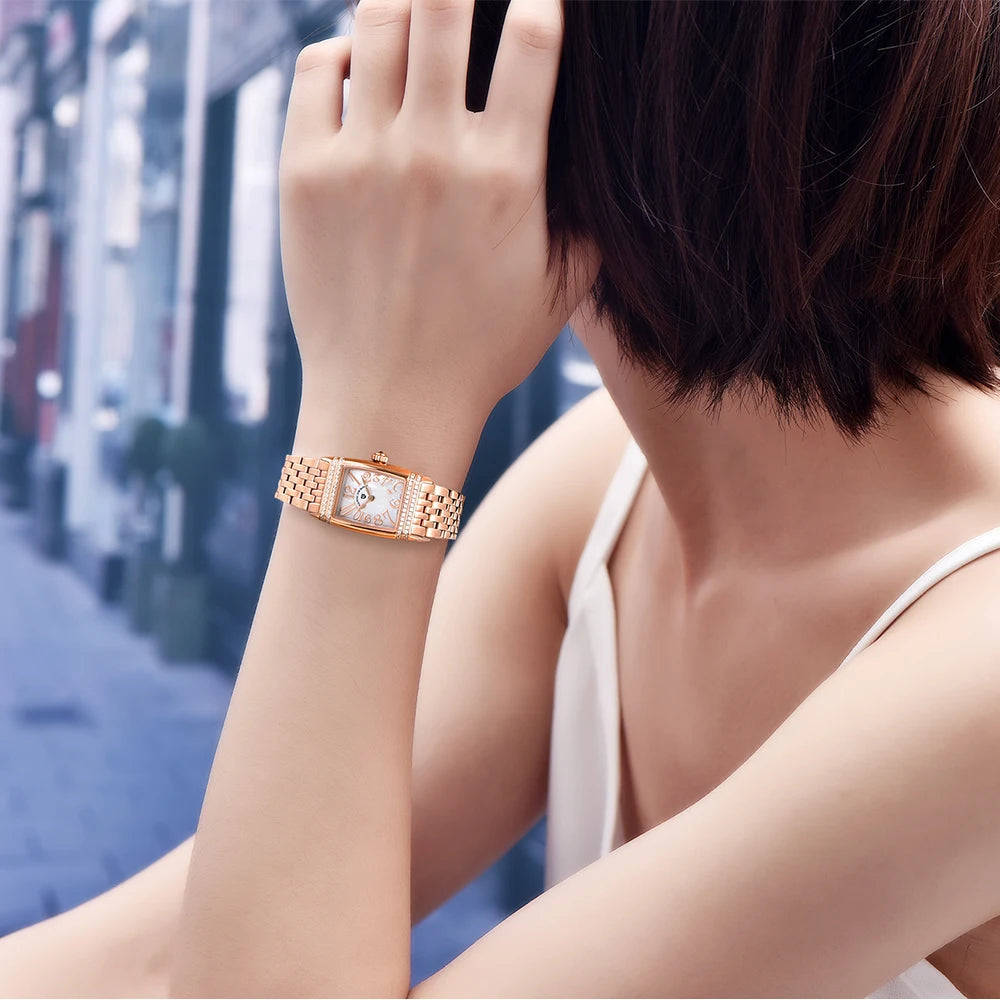 Relógio_Feminino_Casual_Dourado